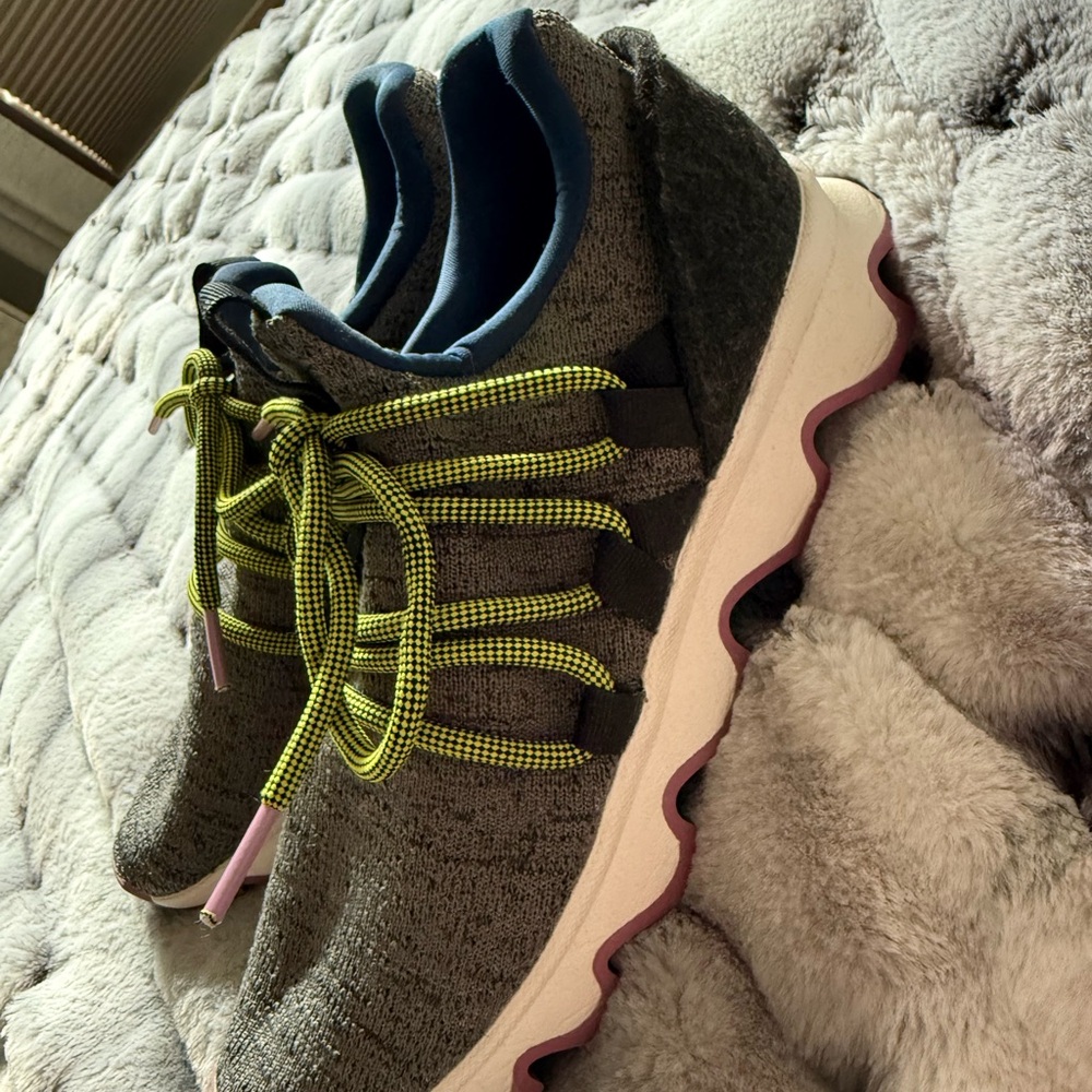 Sorel Athletic Shoes in Gray and Green